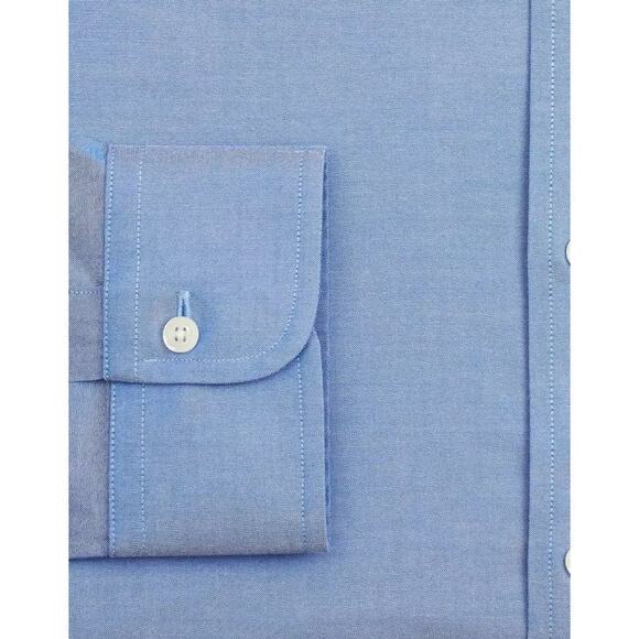 NWT Brooks Brothers Supima Cotton Non-Iron Pinpoint Oxford Ansley Collar Shirt - Picture 3 of 8